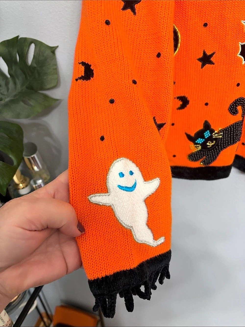 Vintage Rare Berek 2 by Takako Sakon Halloween Cardigan Sweater size M - Picture 5 of 10